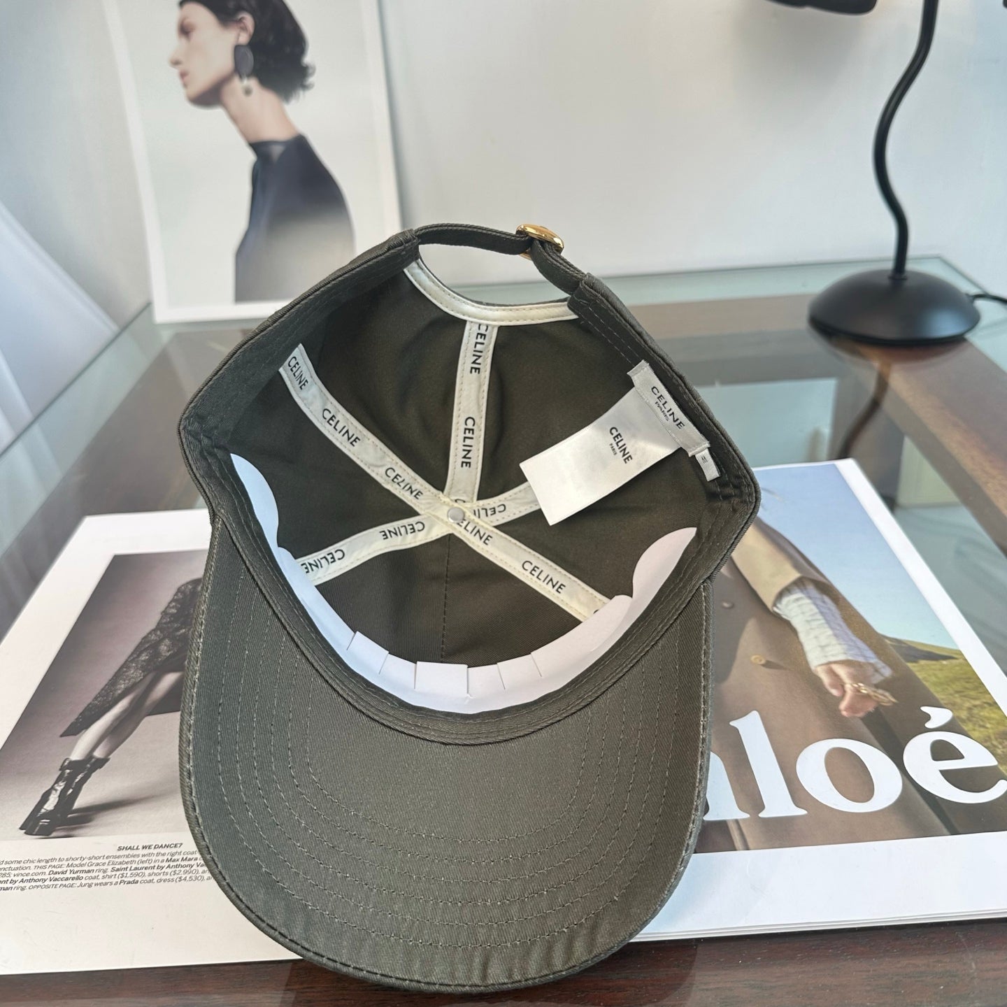 Celine Minimalist Logo Baseball Cap