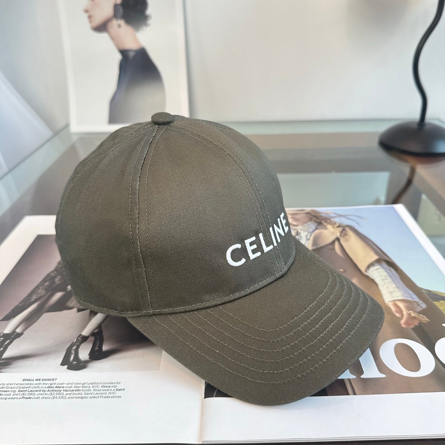 Celine Minimalist Logo Baseball Cap