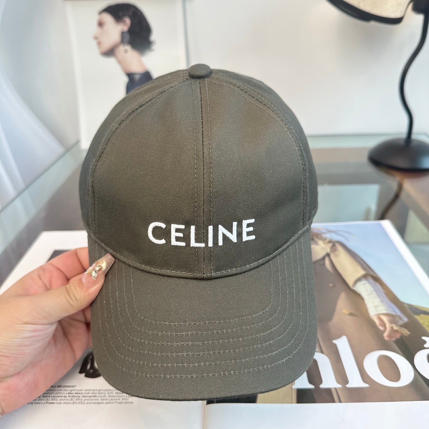 Celine Minimalist Logo Baseball Cap
