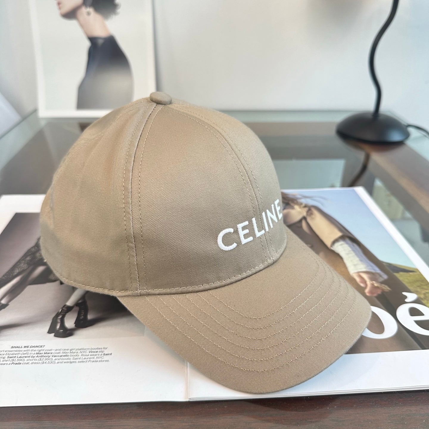 Celine Minimalist Logo Baseball Cap