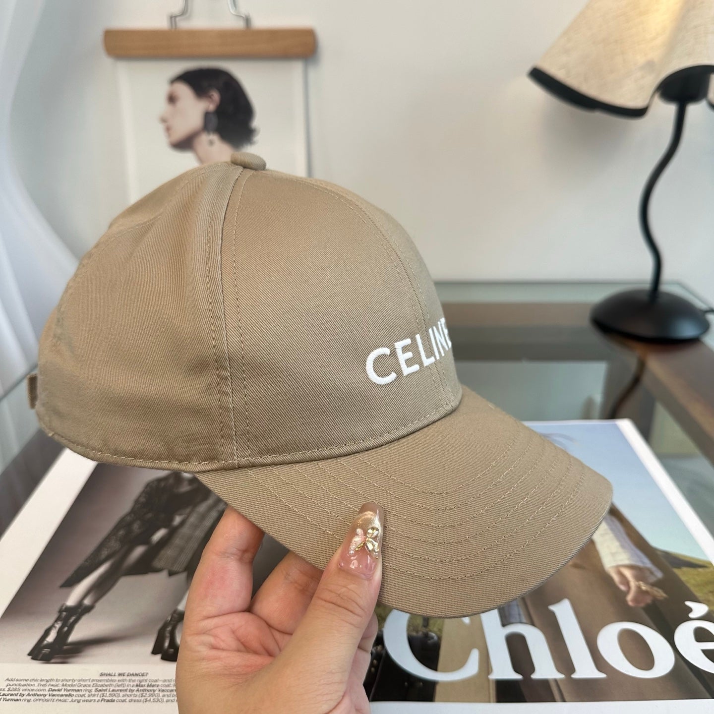 Celine Minimalist Logo Baseball Cap