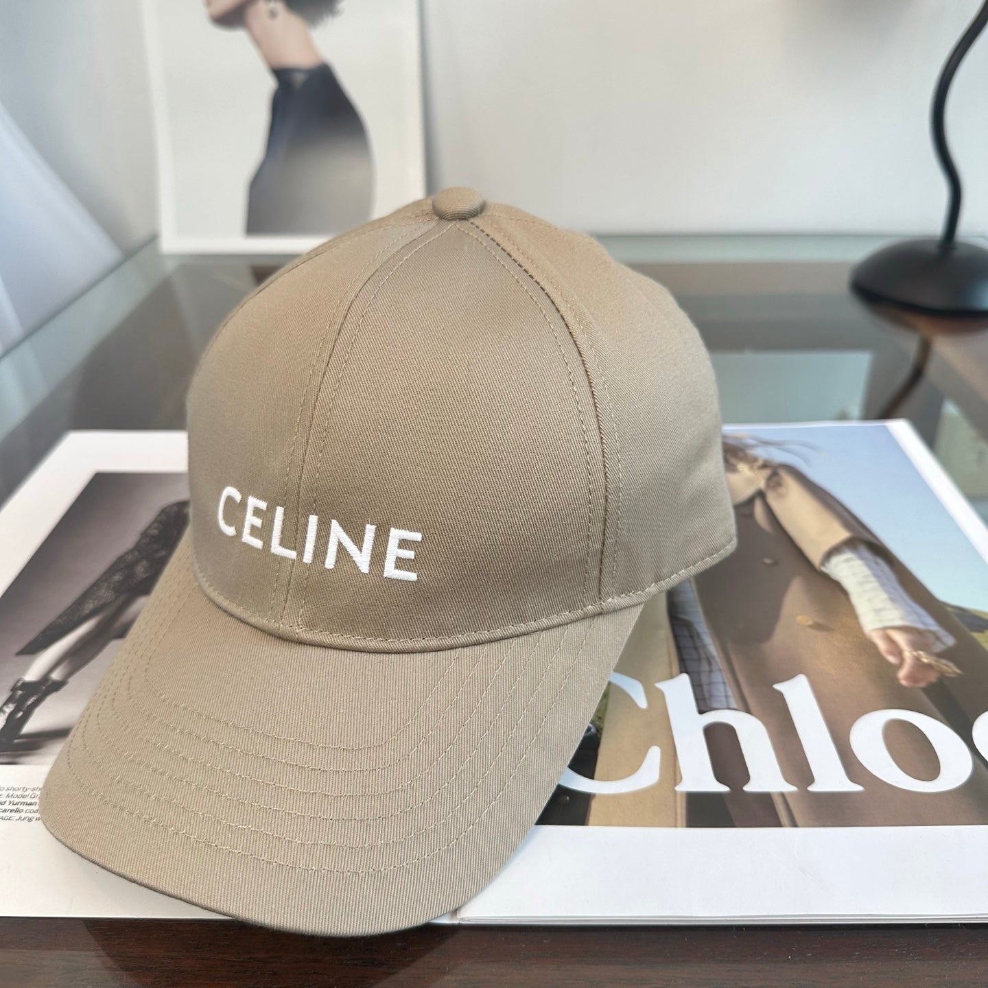 Celine Minimalist Logo Baseball Cap