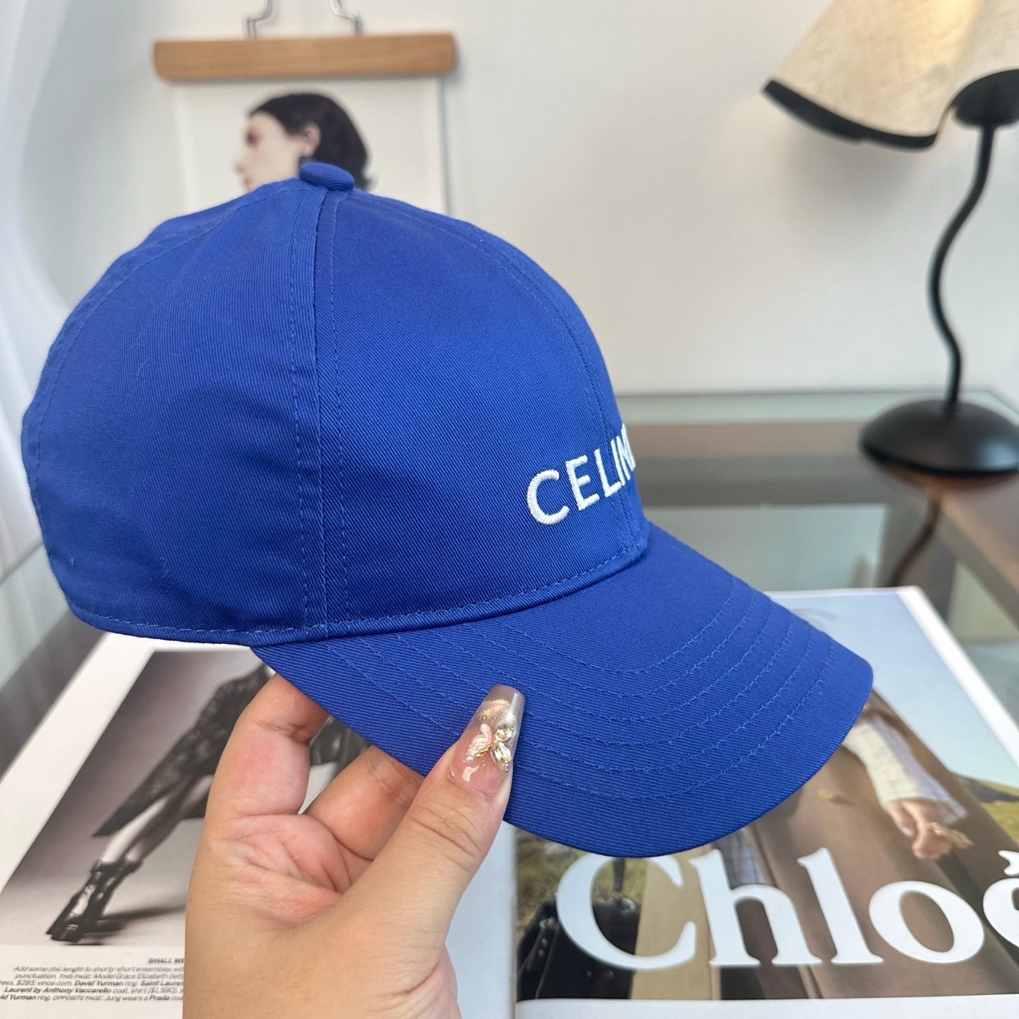 Celine Minimalist Logo Baseball Cap