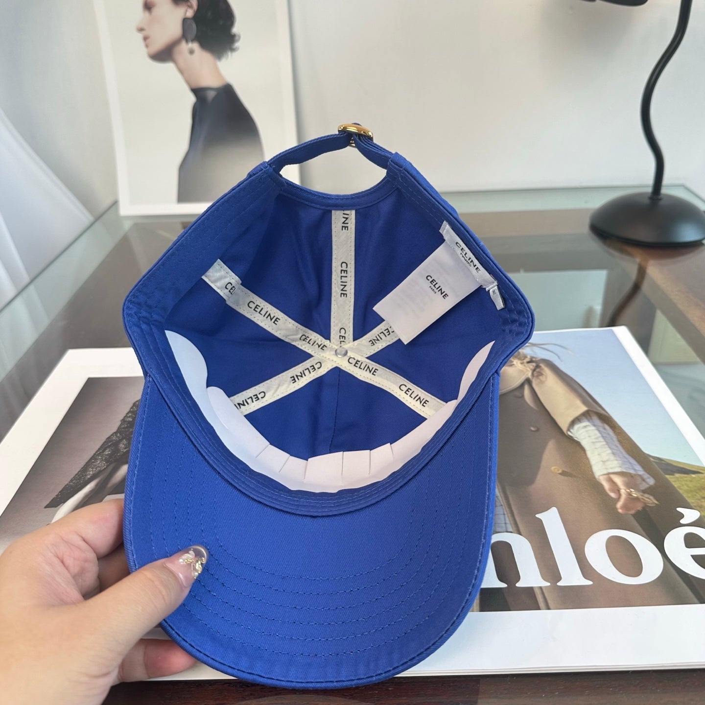 Celine Minimalist Logo Baseball Cap
