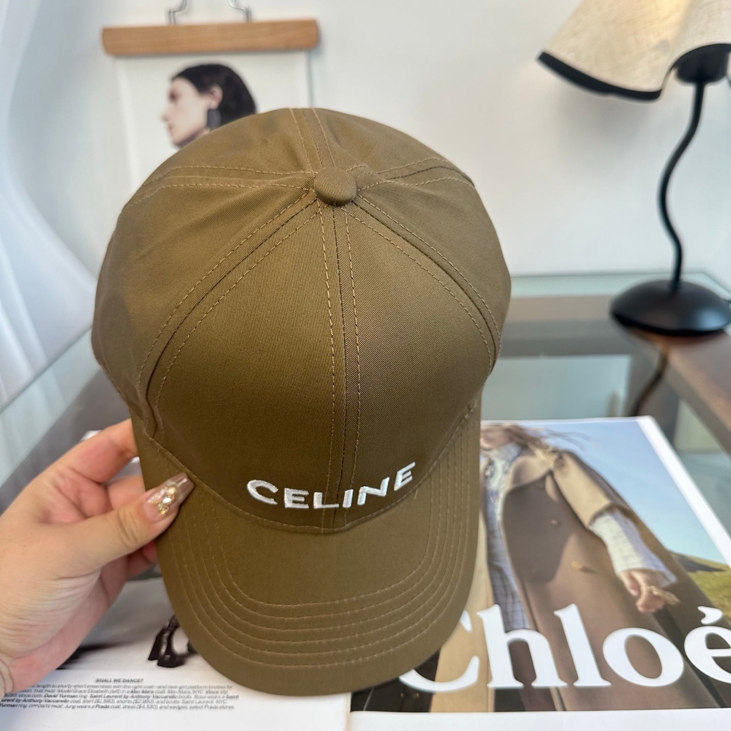 Celine Minimalist Logo Baseball Cap