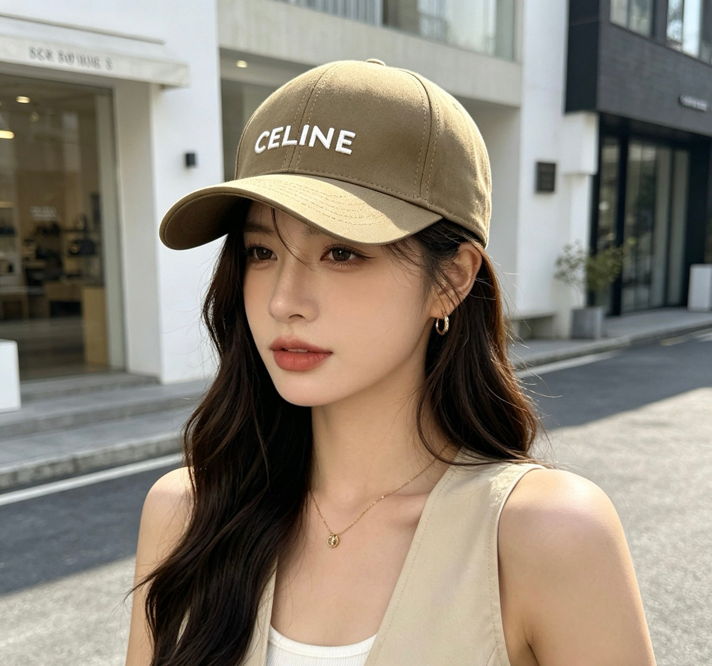 Celine Minimalist Logo Baseball Cap