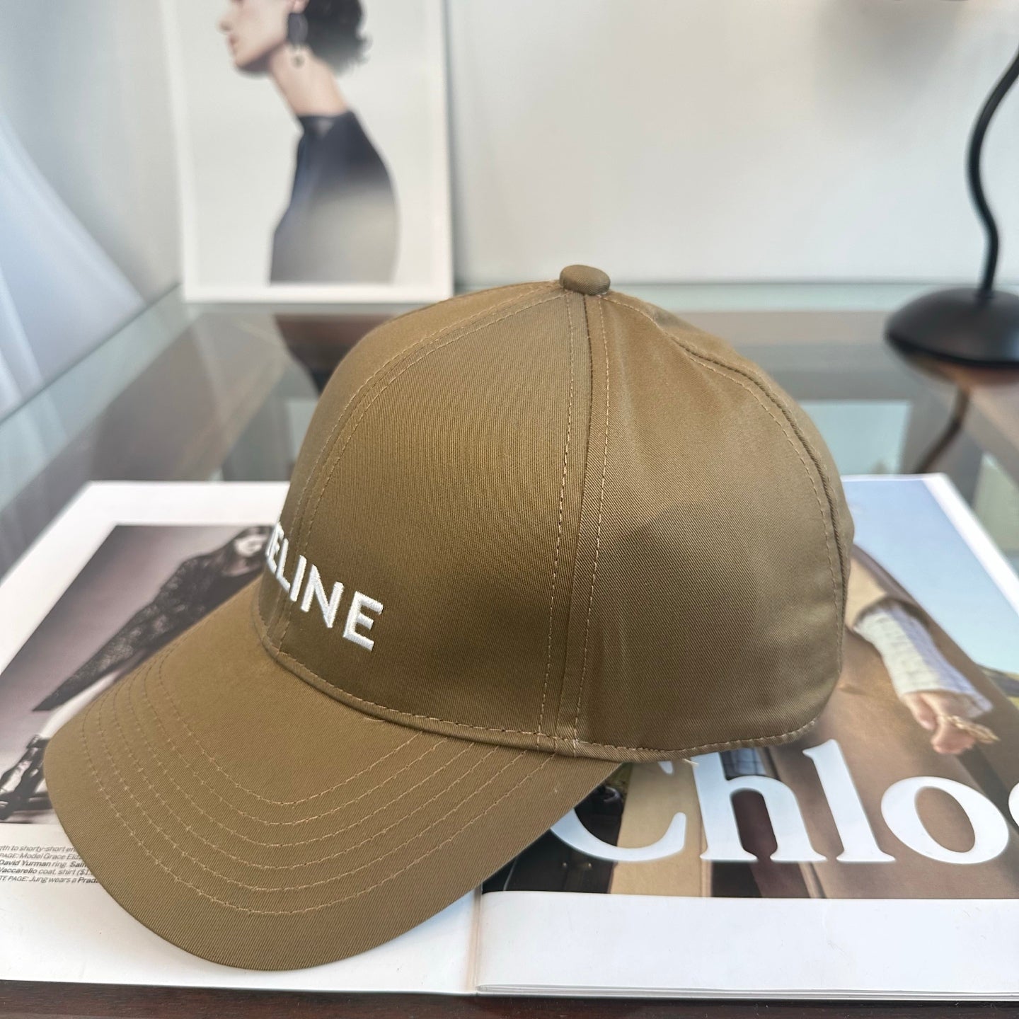 Celine Minimalist Logo Baseball Cap