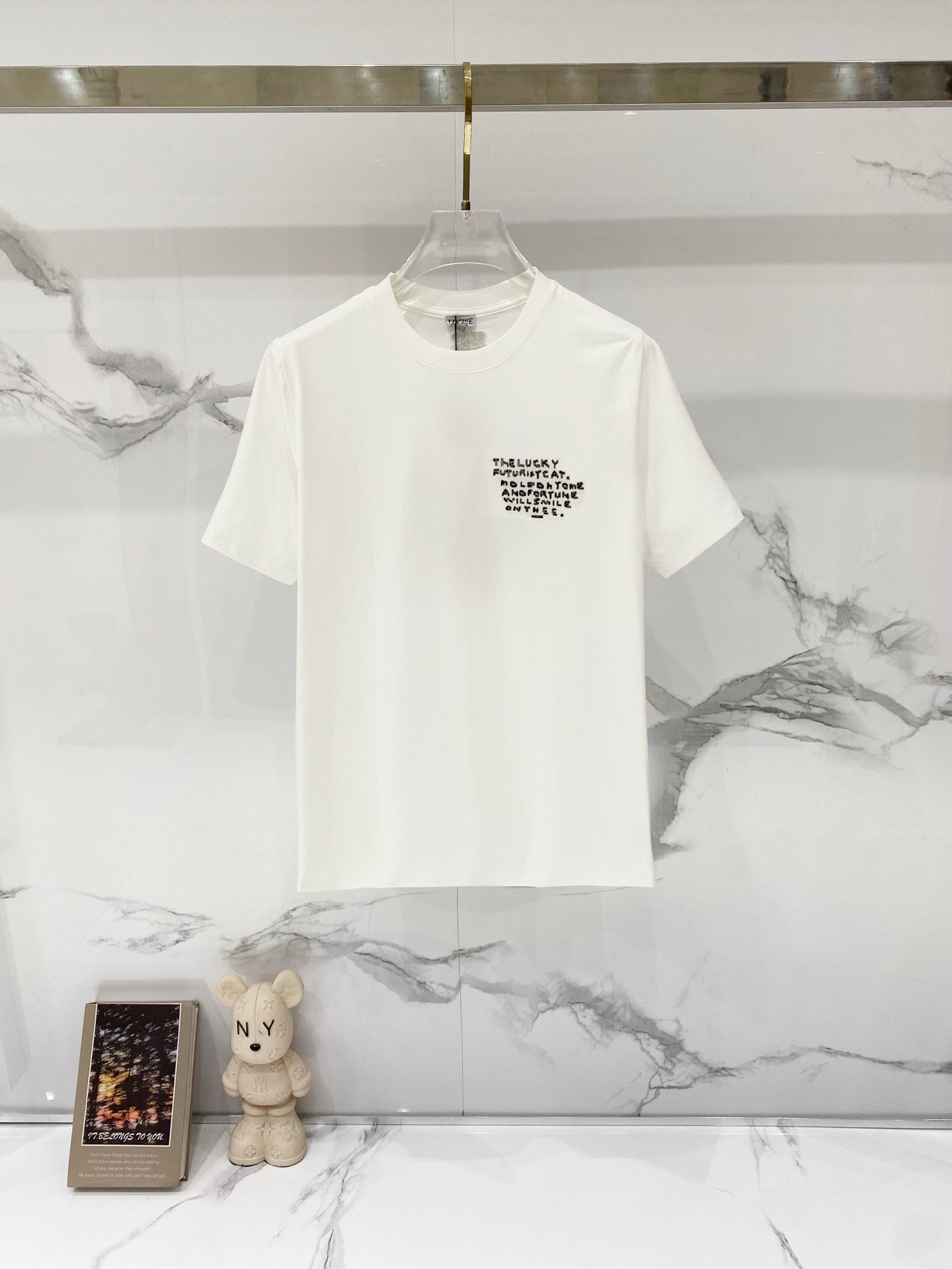 Loewe Cartoon Dog Embroidered T-Shirt