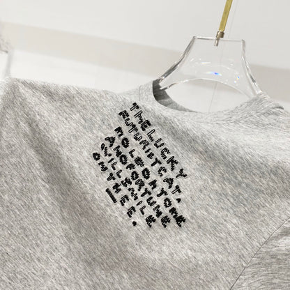 Loewe Cartoon Dog Embroidered T-Shirt
