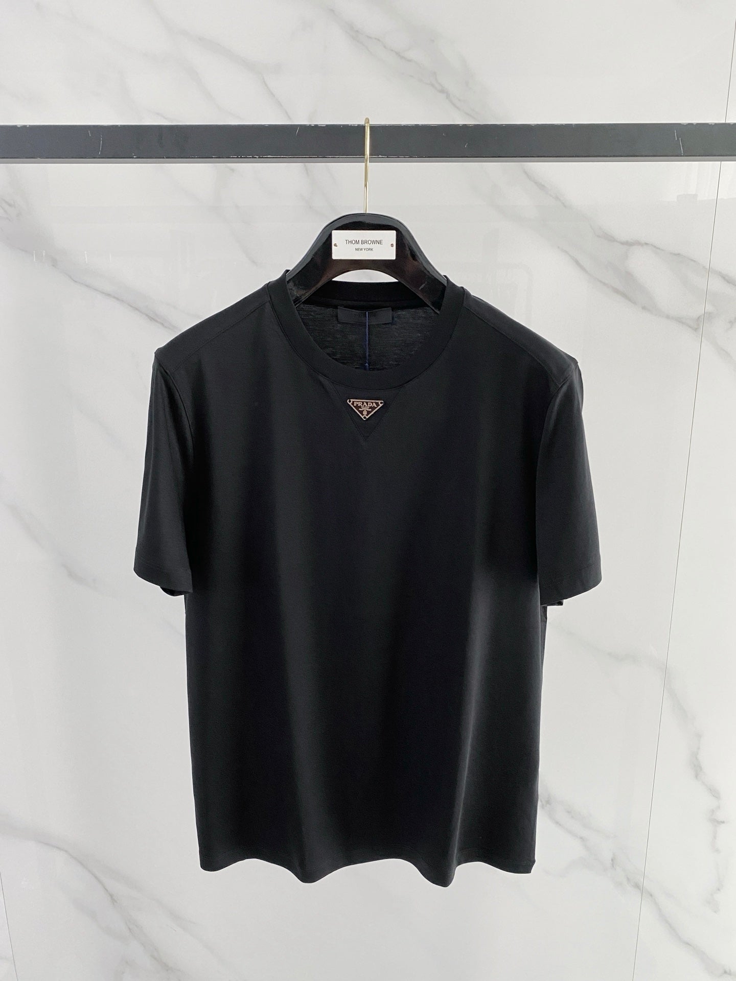 Prada Logo Mercerized Cotton T-Shirt – 2026SS