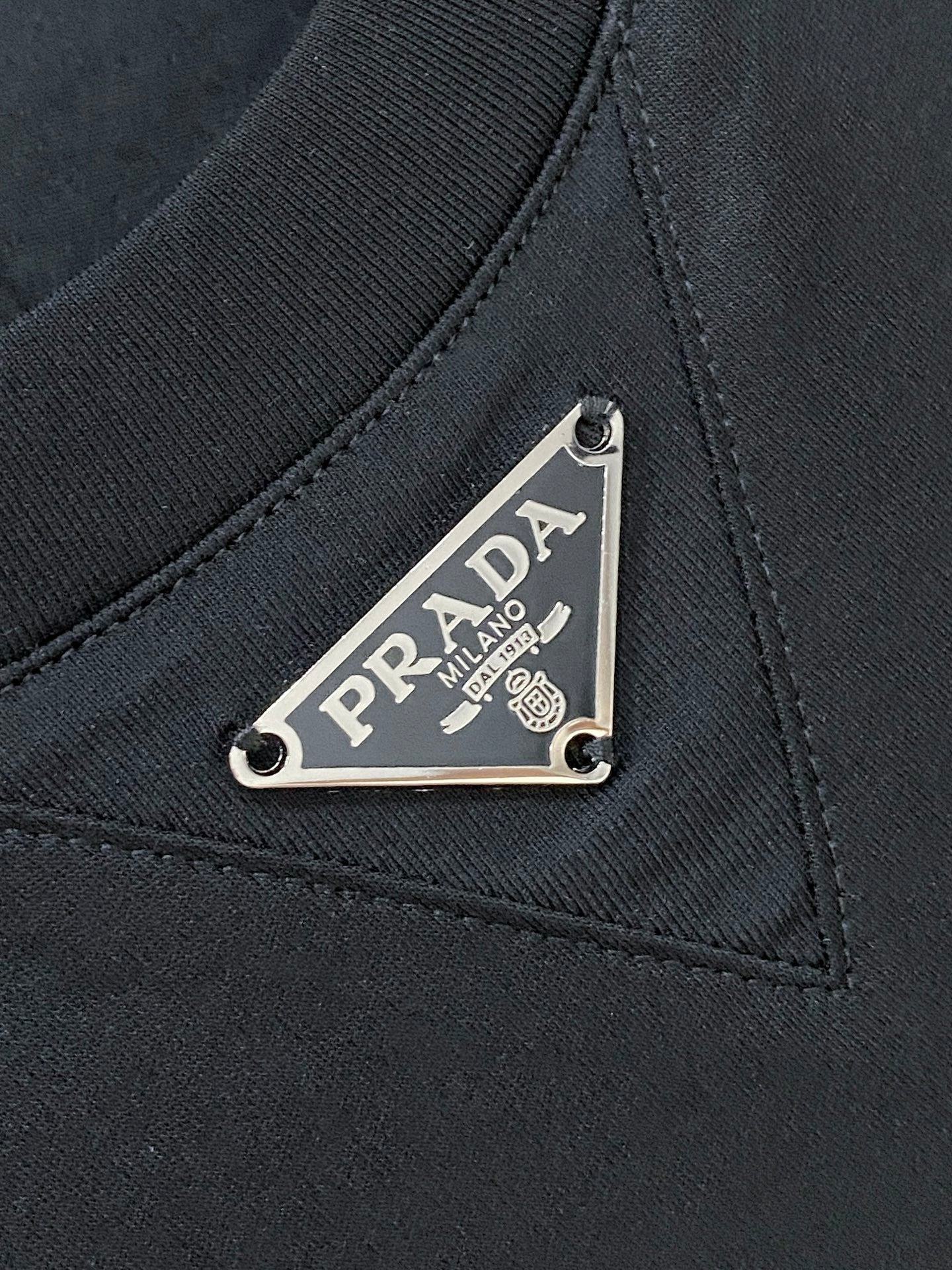 Prada Logo Mercerized Cotton T-Shirt – 2026SS
