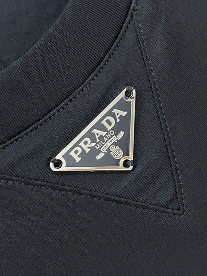 Prada Logo Mercerized Cotton T-Shirt – 2026SS