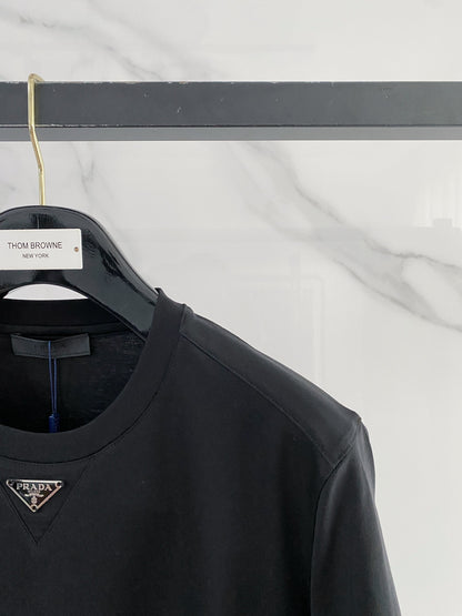 Prada Logo Mercerized Cotton T-Shirt – 2026SS