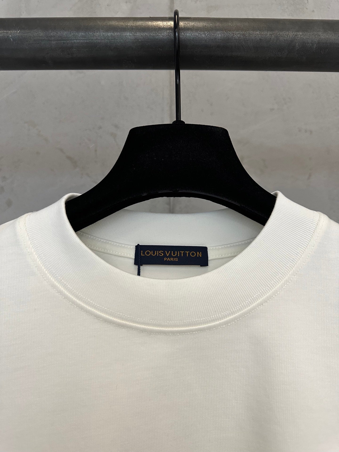 Louis Vuitton Leather Patch Crewneck T-Shirt – 26SS