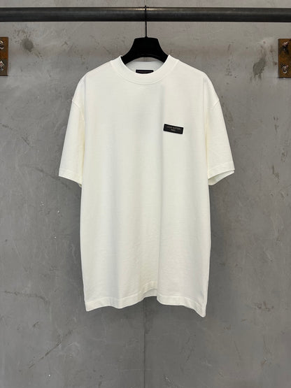 Louis Vuitton Leather Patch Crewneck T-Shirt – 26SS