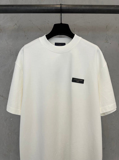 Louis Vuitton Leather Patch Crewneck T-Shirt – 26SS
