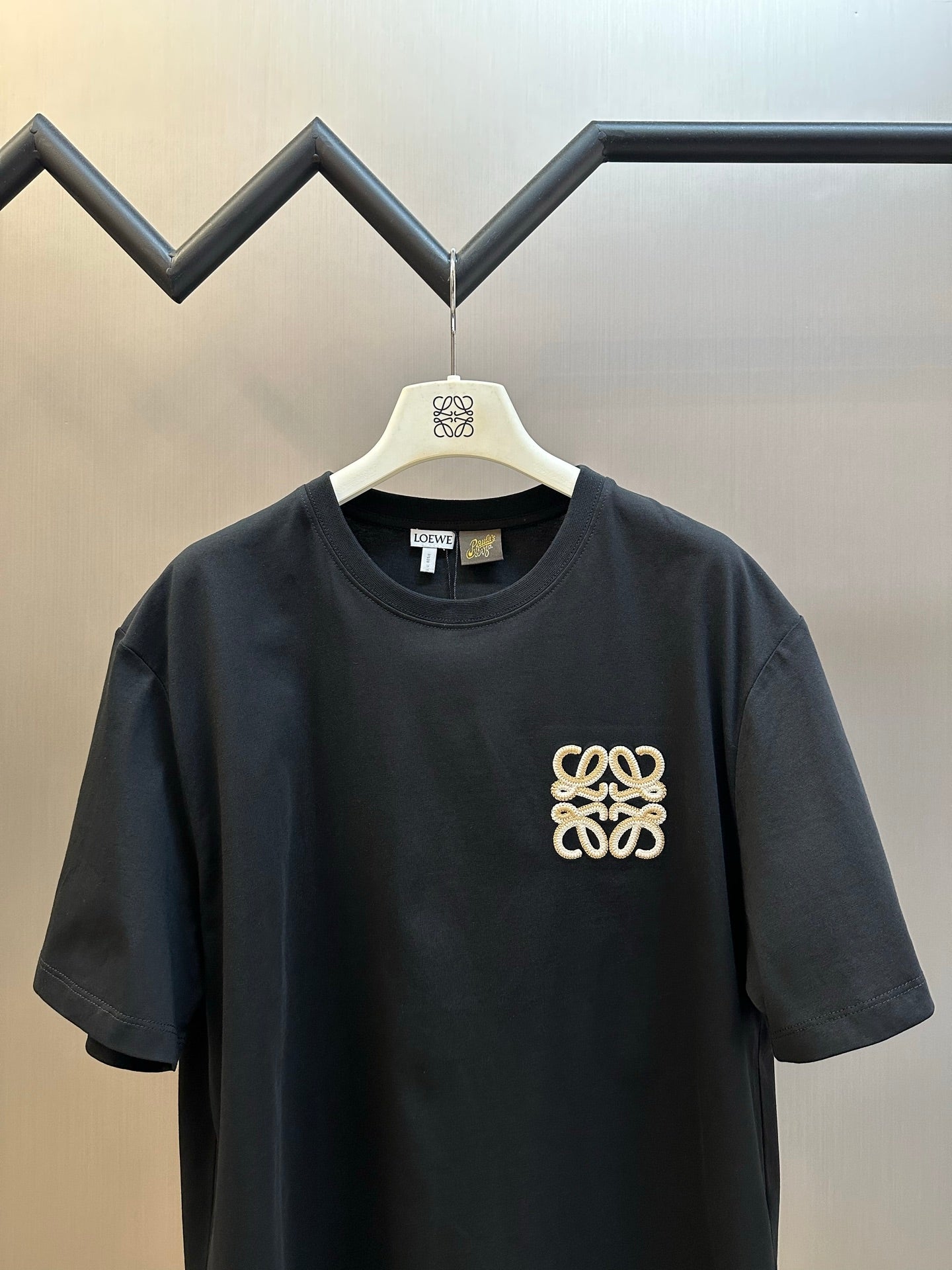 Loewe Double Anagram Embroidery Crewneck T-Shirt