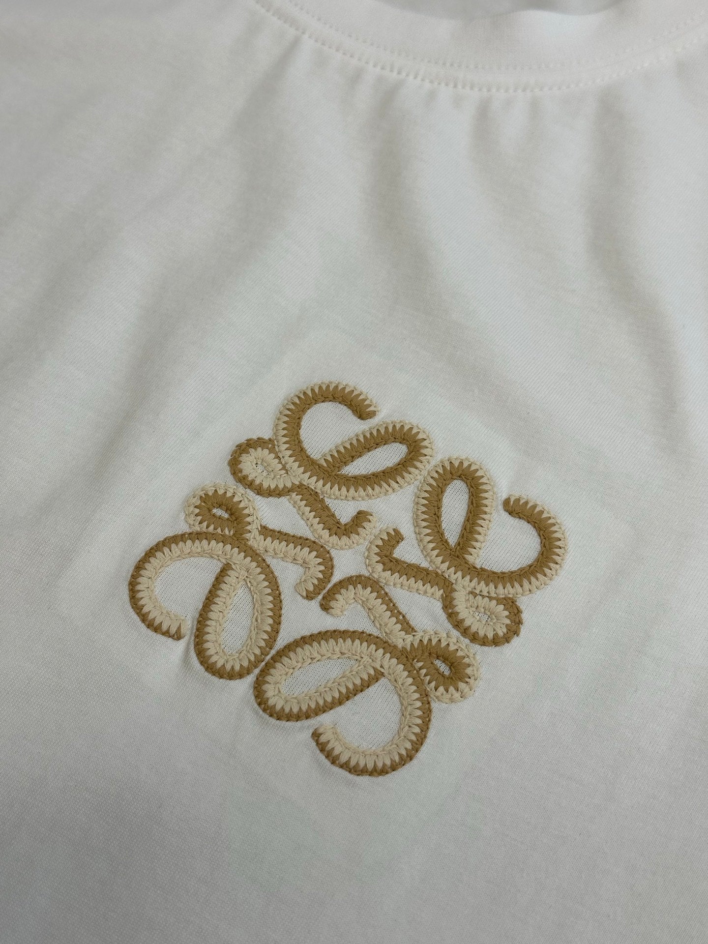 Loewe Double Anagram Embroidery Crewneck T-Shirt
