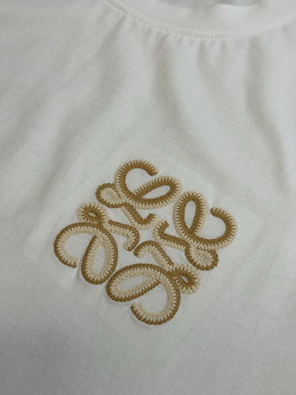 Loewe Double Anagram Embroidery Crewneck T-Shirt