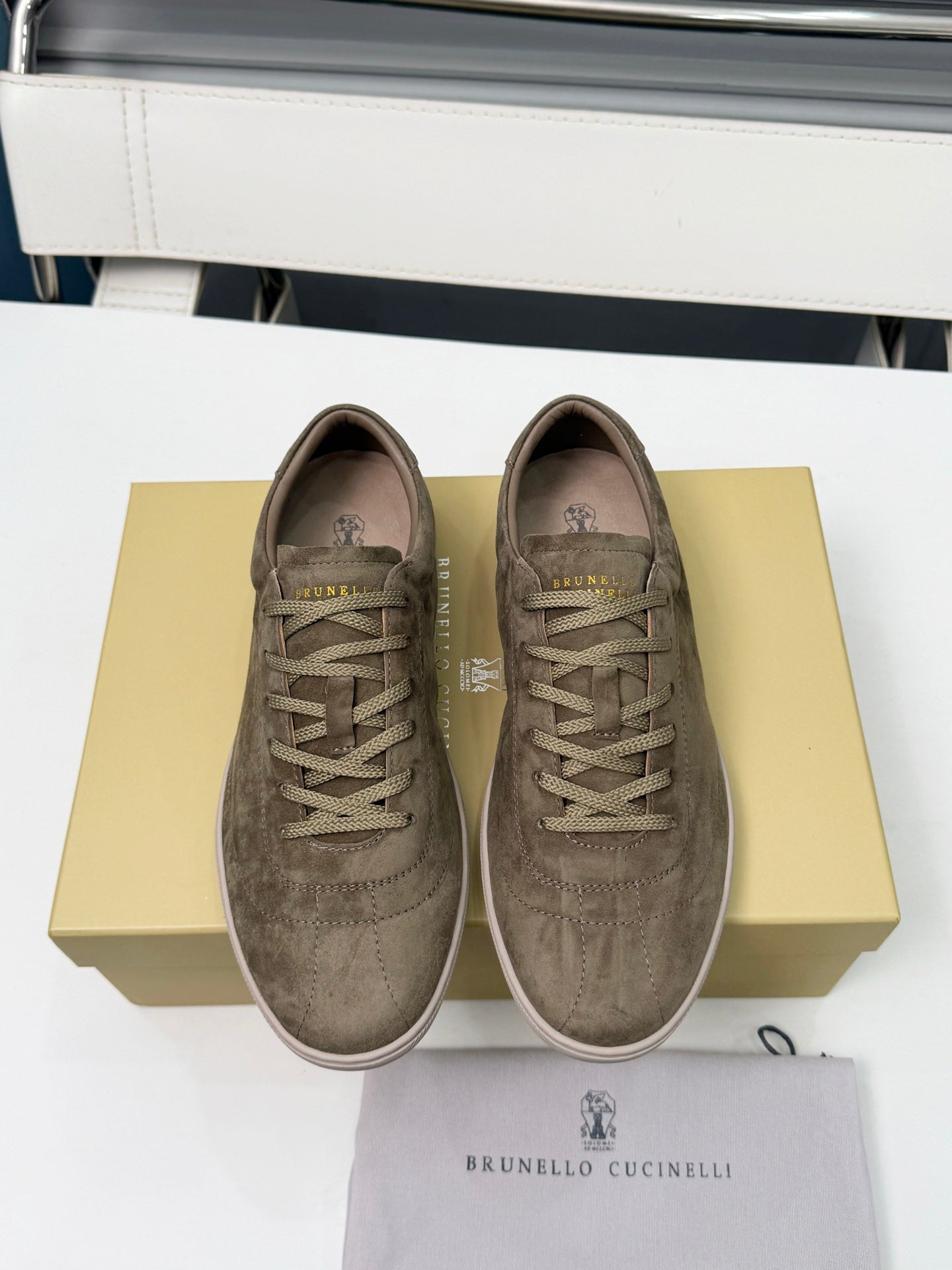 Brunello Cucinelli Cashmere Skate Sneakers