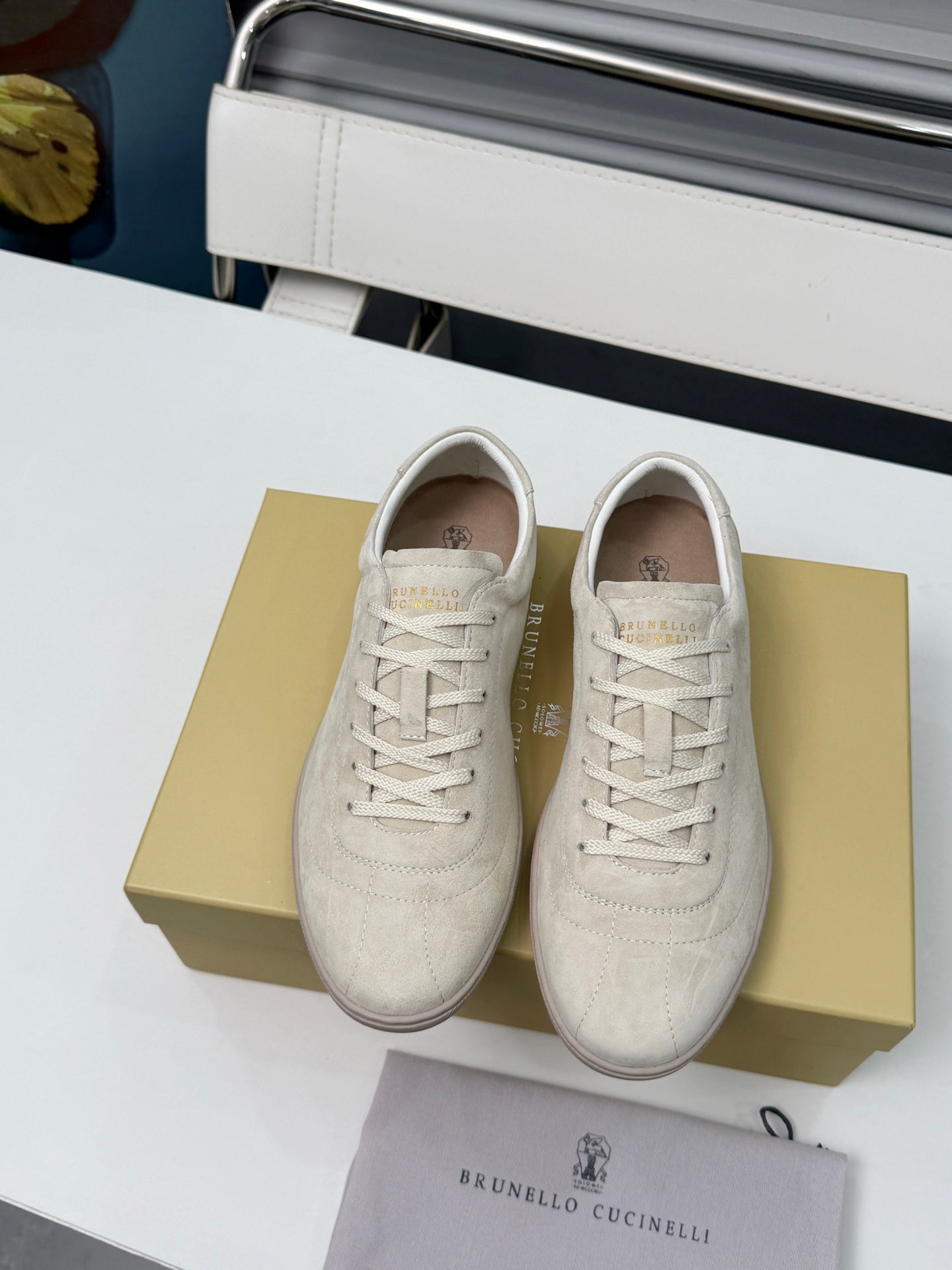 Brunello Cucinelli Cashmere Skate Sneakers