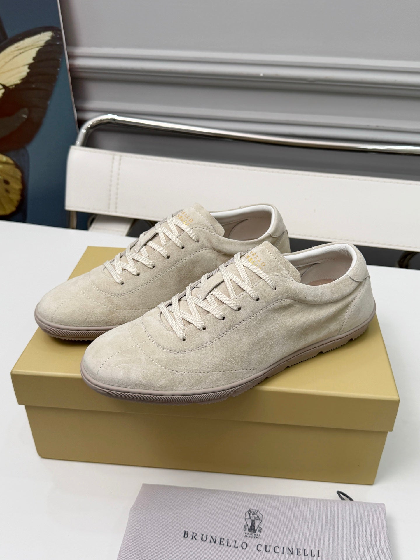 Brunello Cucinelli Cashmere Skate Sneakers