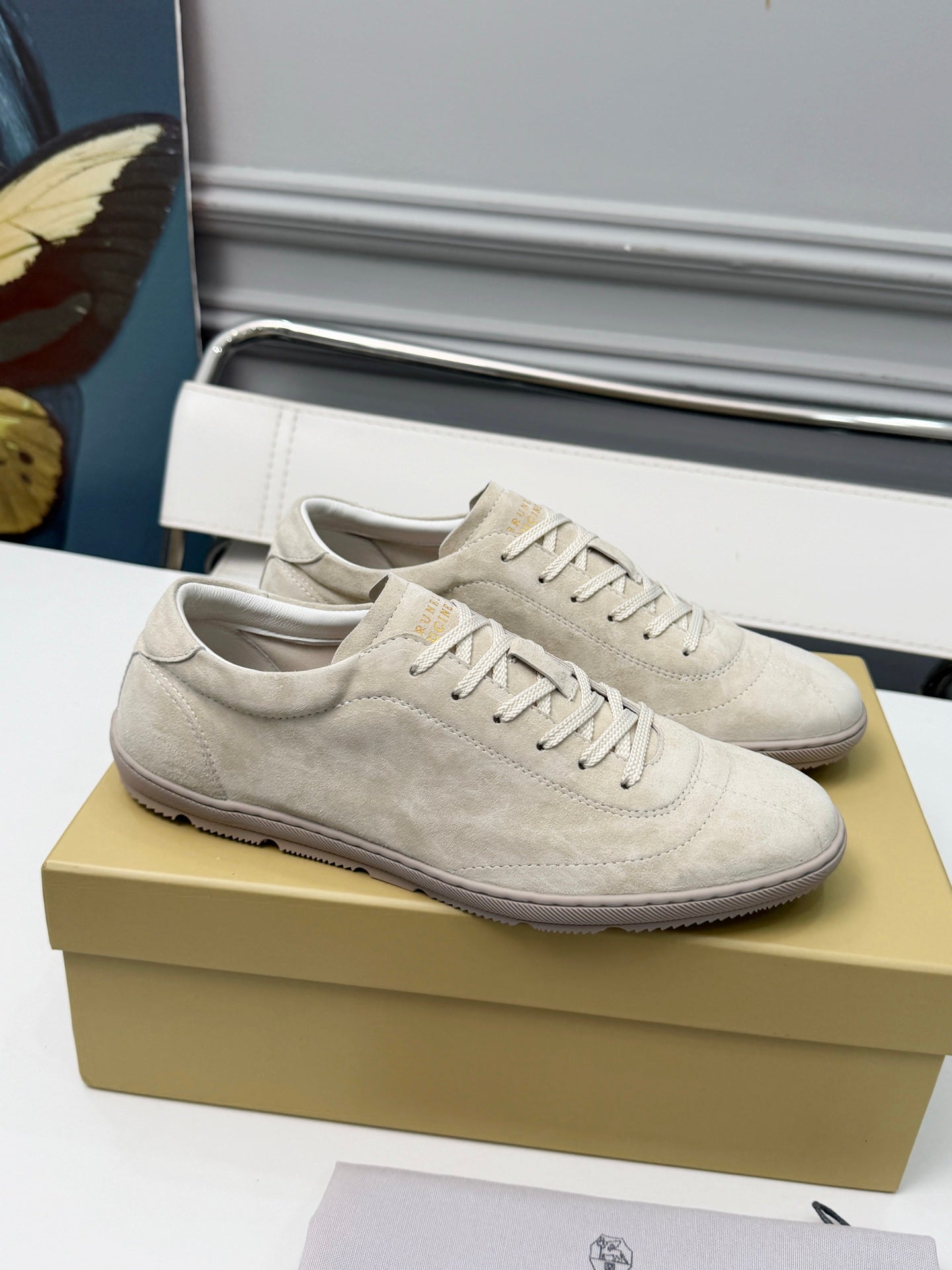 Brunello Cucinelli Cashmere Skate Sneakers