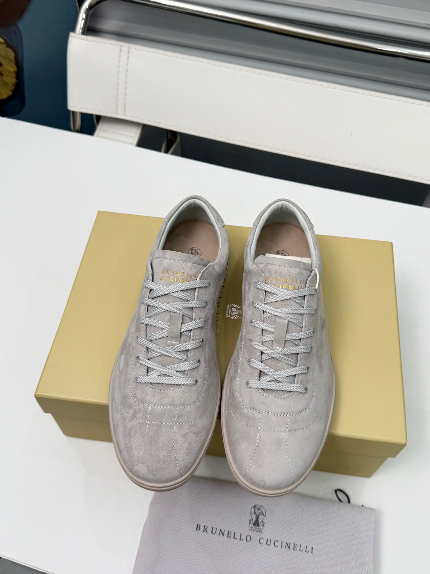 Brunello Cucinelli Cashmere Skate Sneakers