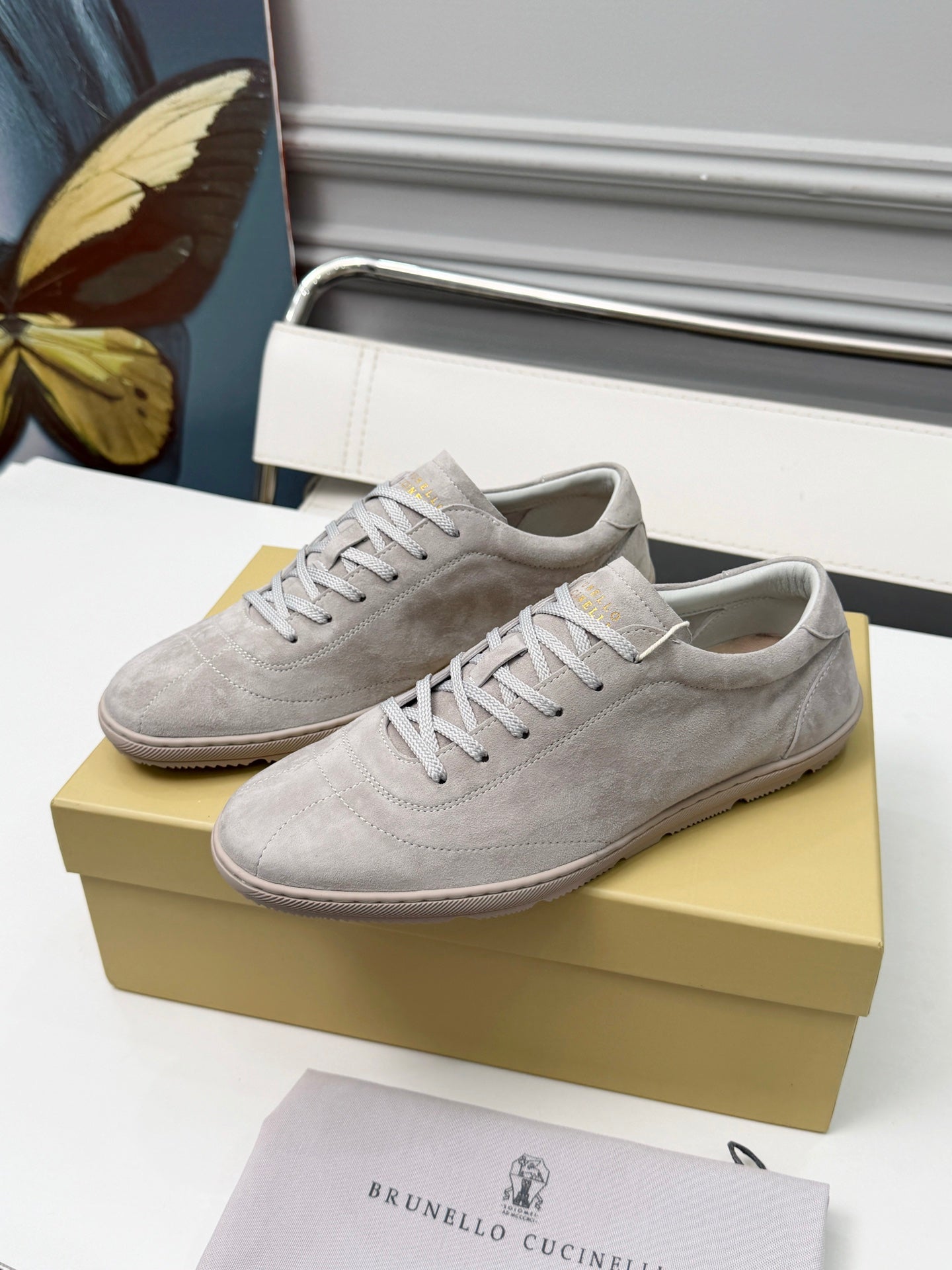 Brunello Cucinelli Cashmere Skate Sneakers