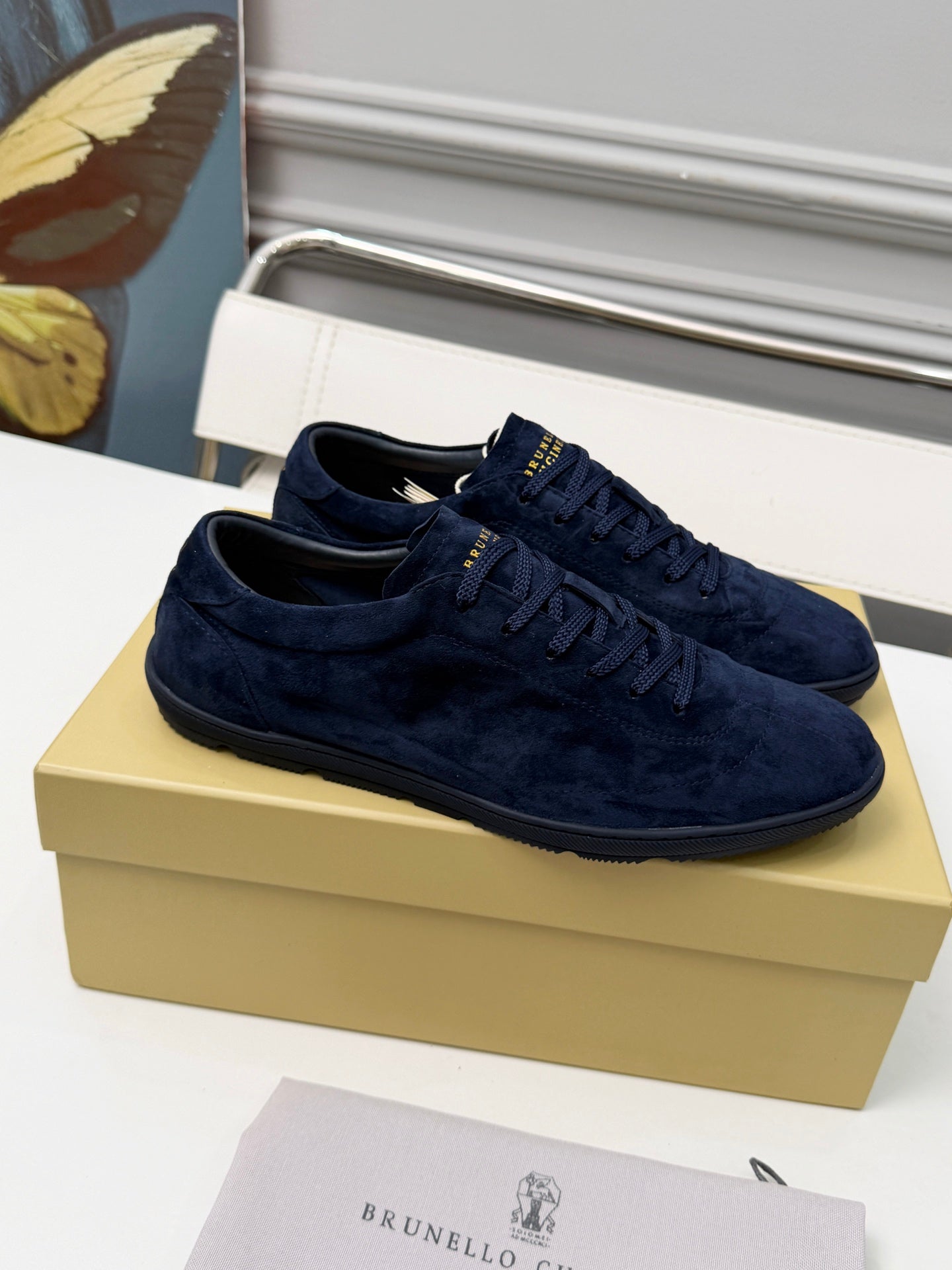 Brunello Cucinelli Cashmere Skate Sneakers