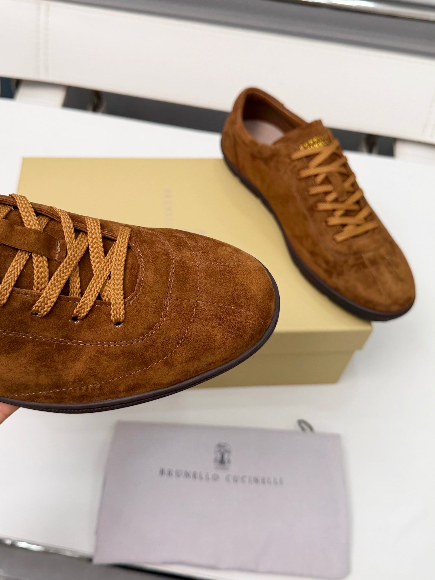 Brunello Cucinelli Cashmere Skate Sneakers