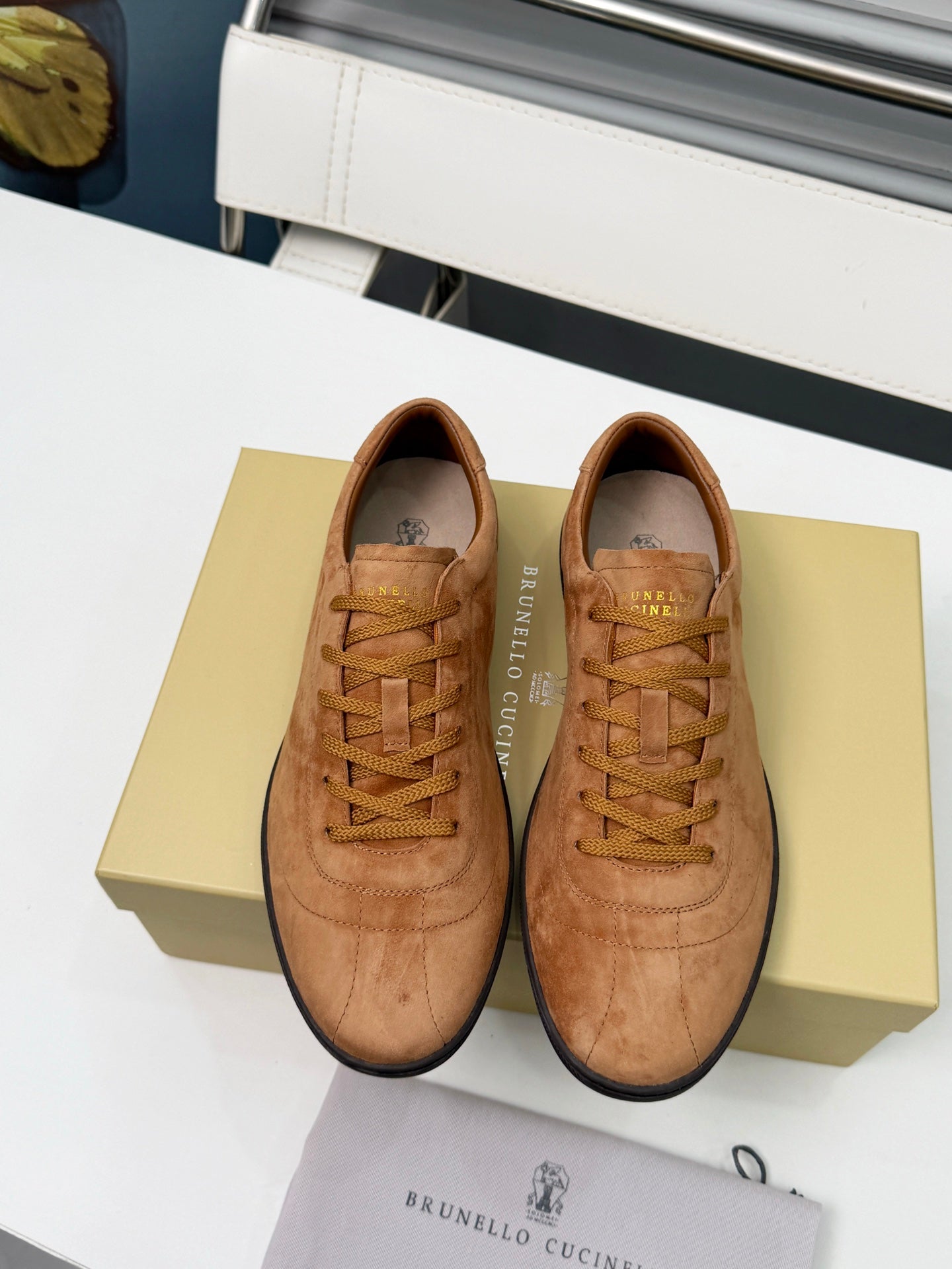 Brunello Cucinelli Cashmere Skate Sneakers