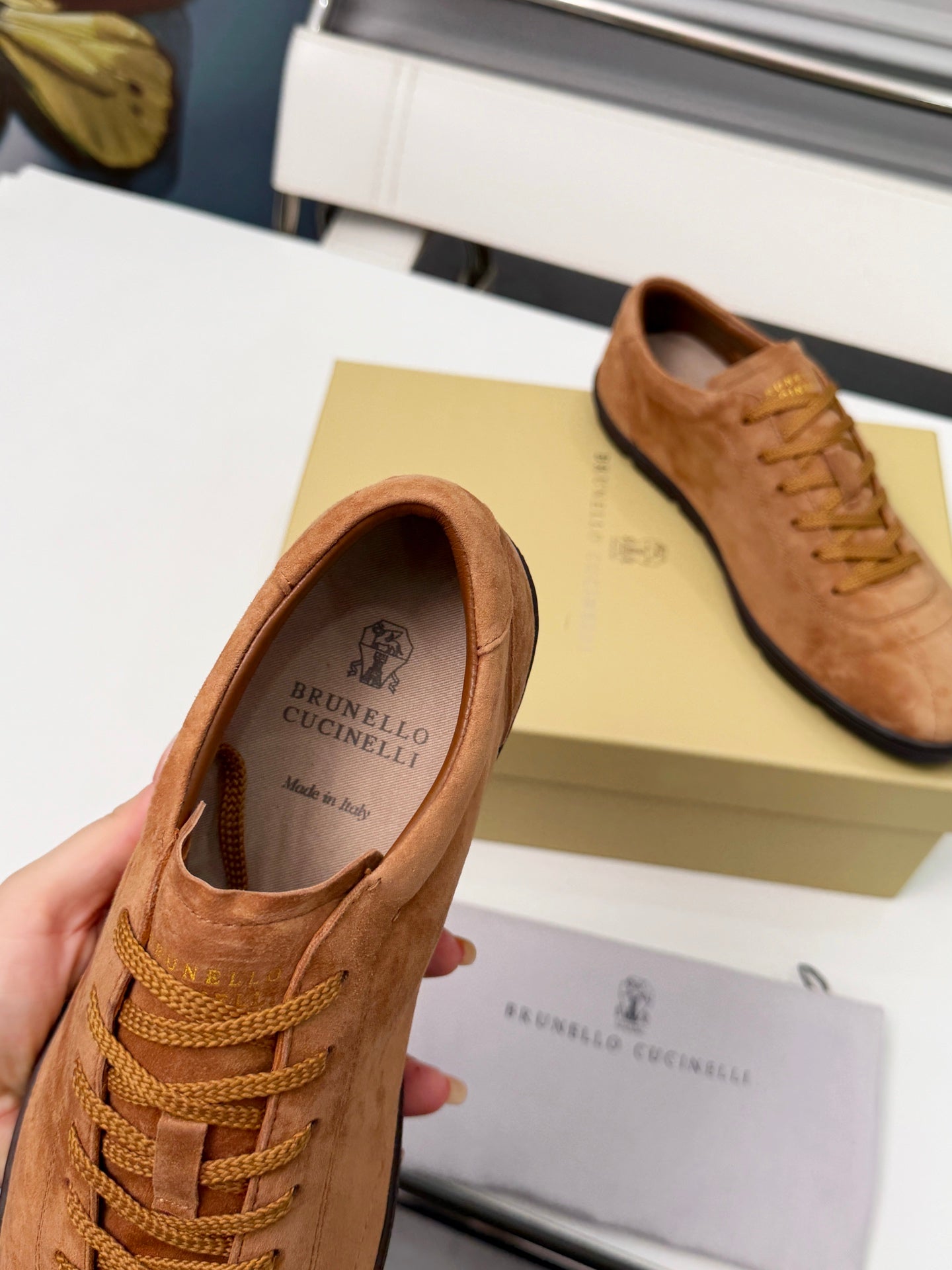 Brunello Cucinelli Cashmere Skate Sneakers