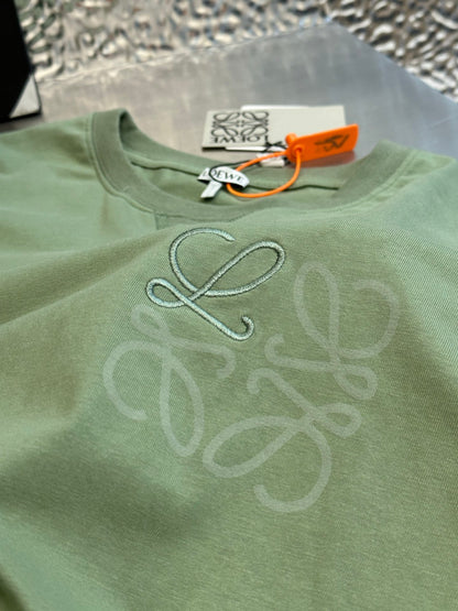 Loewe Anagram Embroidered Cotton T-Shirt
