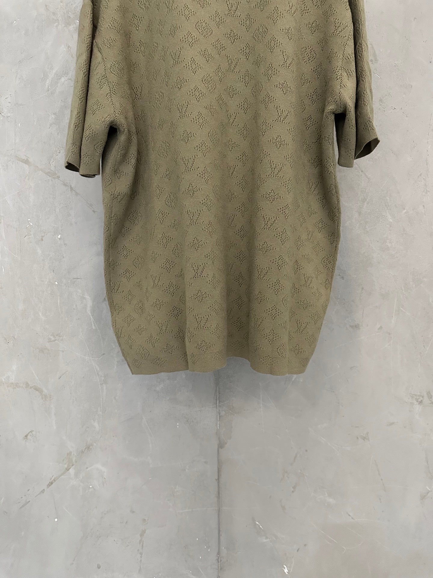 Louis Vuitton LV Hollow Jacquard Logo Knit Sweater – SS26