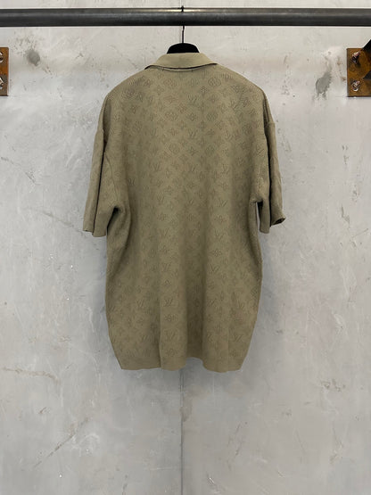Louis Vuitton LV Hollow Jacquard Logo Knit Sweater – SS26