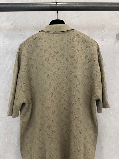 Louis Vuitton LV Hollow Jacquard Logo Knit Sweater – SS26