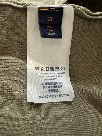 Louis Vuitton LV Hollow Jacquard Logo Knit Sweater – SS26