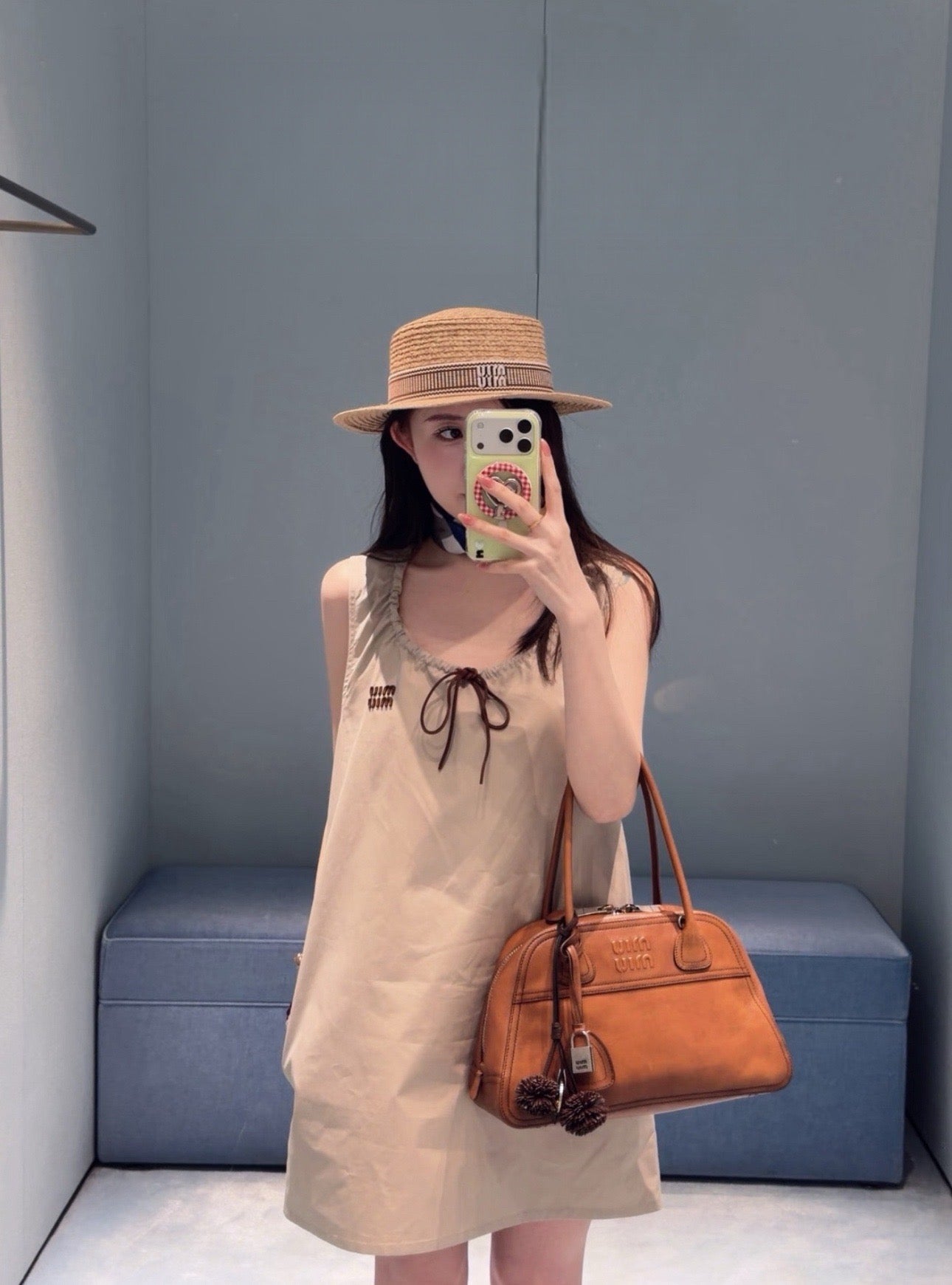 Miu Miu Sleeveless A-Line Dress