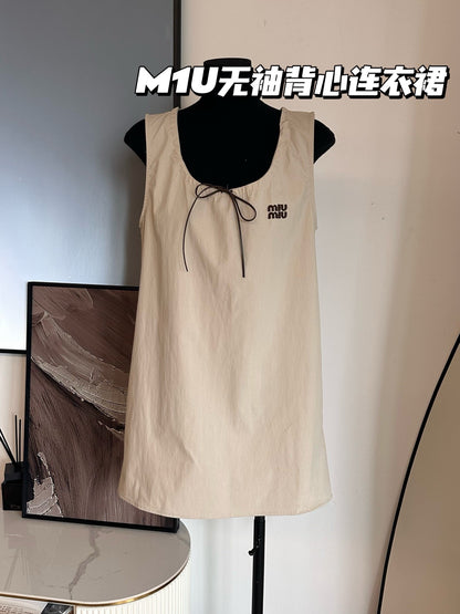 Miu Miu Sleeveless A-Line Dress