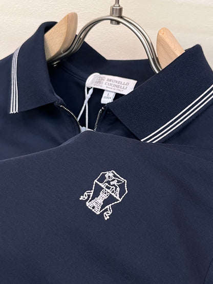 Brunello Cucinelli Embroidered Logo Polo Shirt – Spring/Summer Collection – 2026SS
