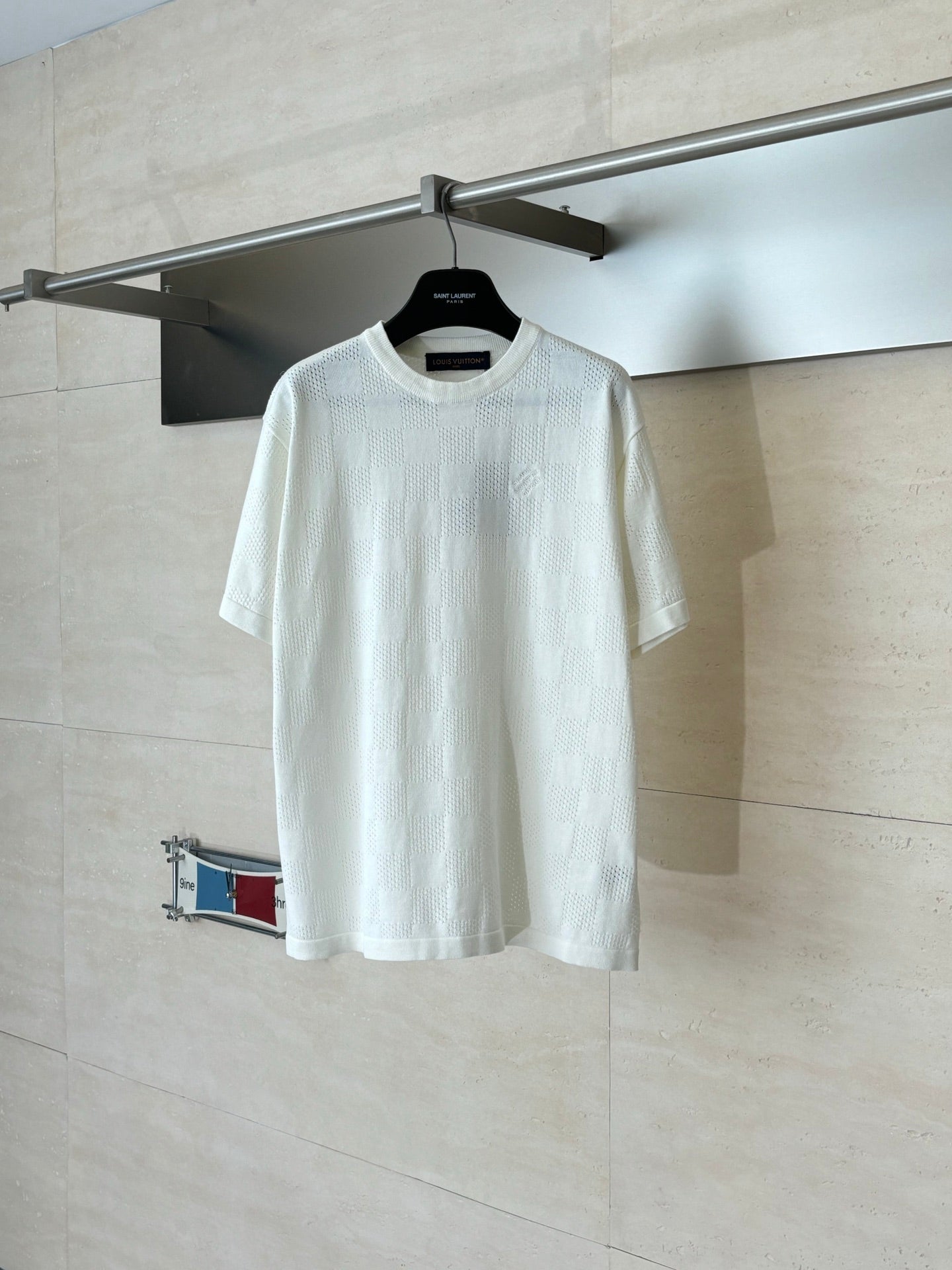 Louis Vuitton Damier Openwork Jacquard T-Shirt – SS26