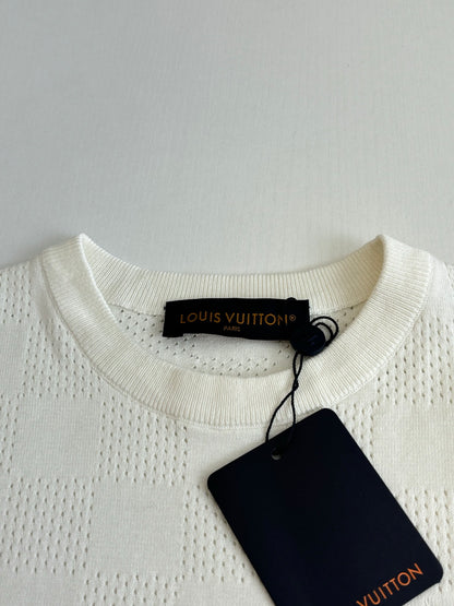 Louis Vuitton Damier Openwork Jacquard T-Shirt – SS26