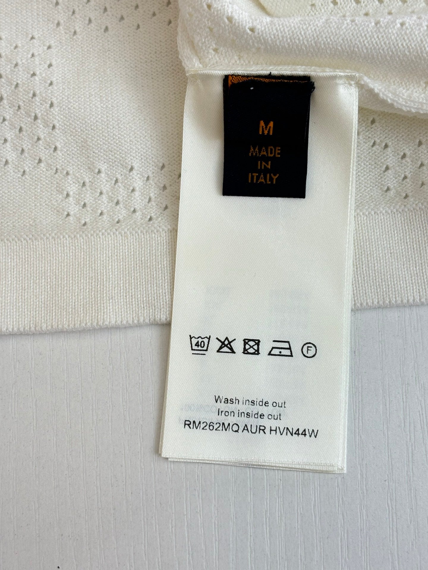 Louis Vuitton Damier Openwork Jacquard T-Shirt – SS26