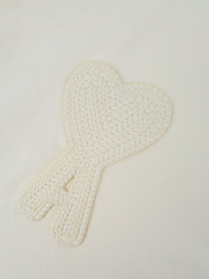 Ami Paris Crochet Heart Short-Sleeve T-Shirt