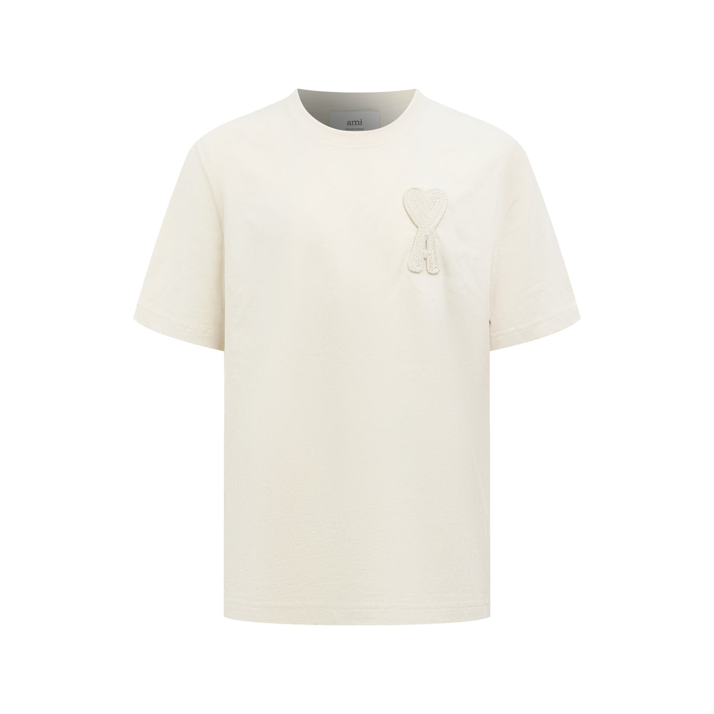 Ami Paris Crochet Heart Short-Sleeve T-Shirt