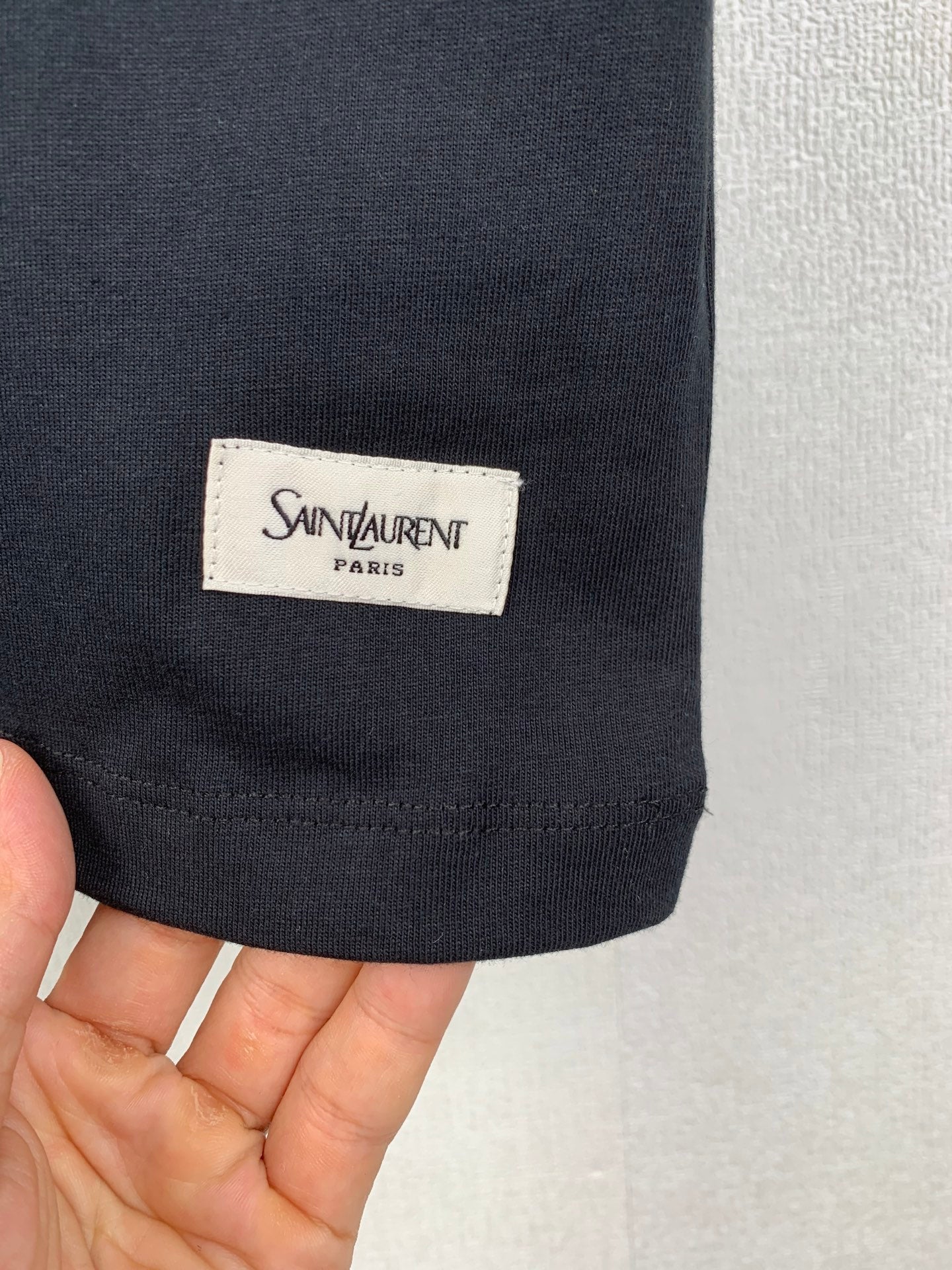 Saint Laurent Simple Logo Patch T-Shirt