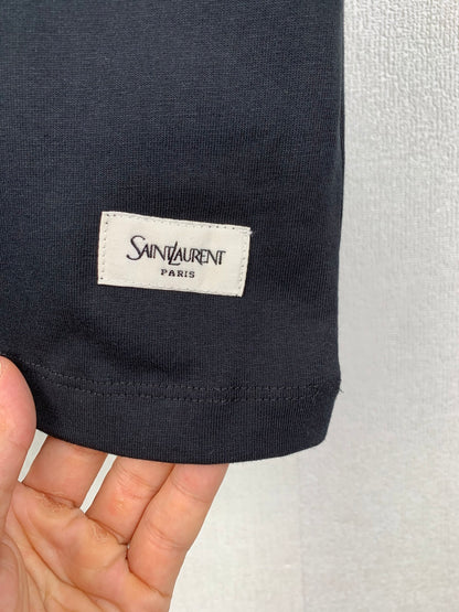 Saint Laurent Simple Logo Patch T-Shirt