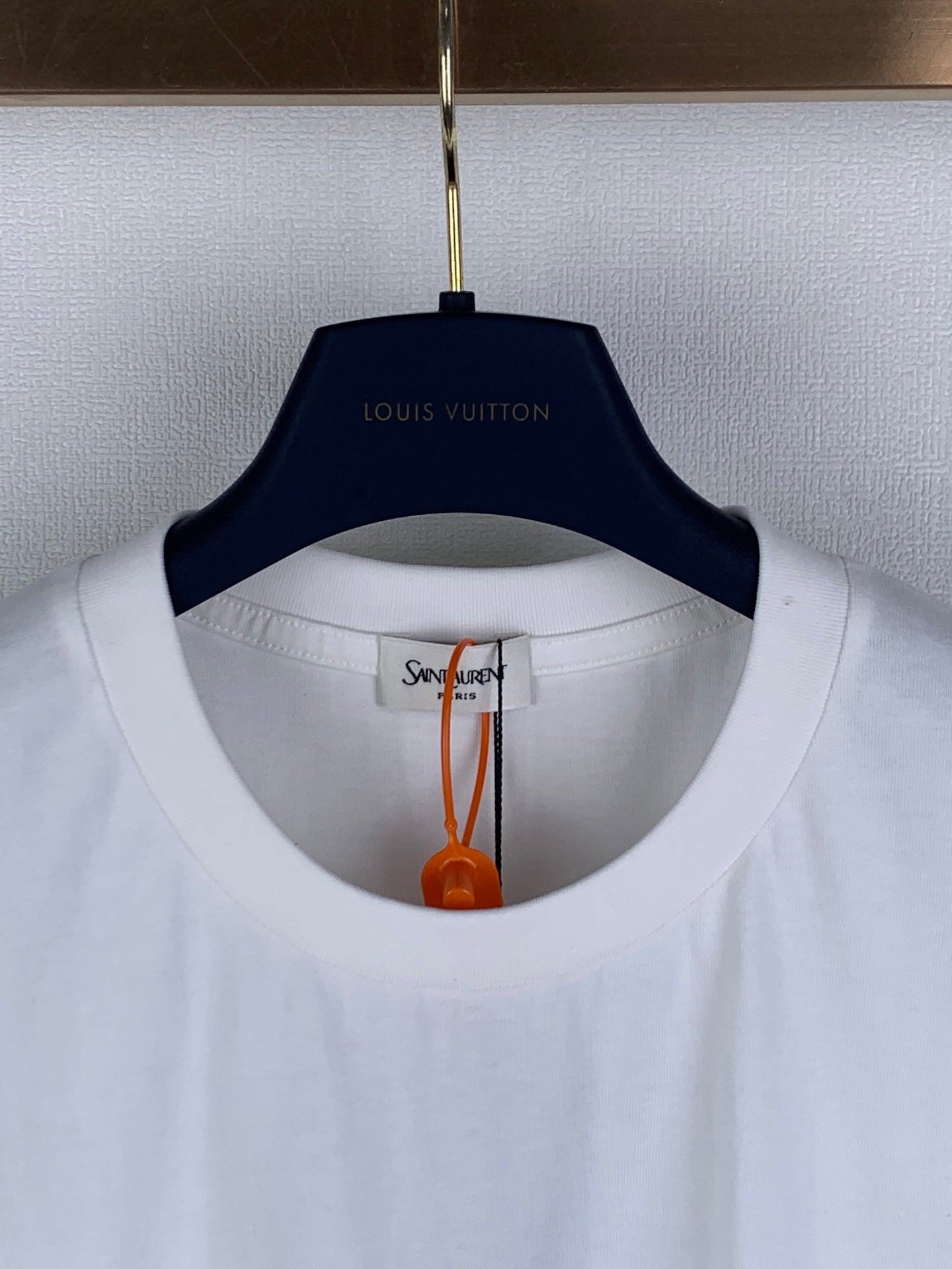 Saint Laurent Simple Logo Patch T-Shirt