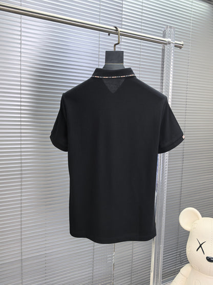 Burberry Embroidered Logo Piqué Cotton Polo Shirt – 2026SS